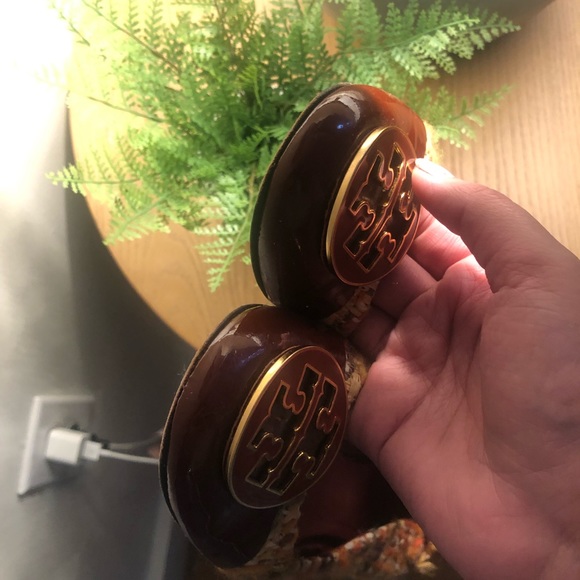 Tory Burch Serena Tweed and Leather Ballet Flats - Picture 9 of 10